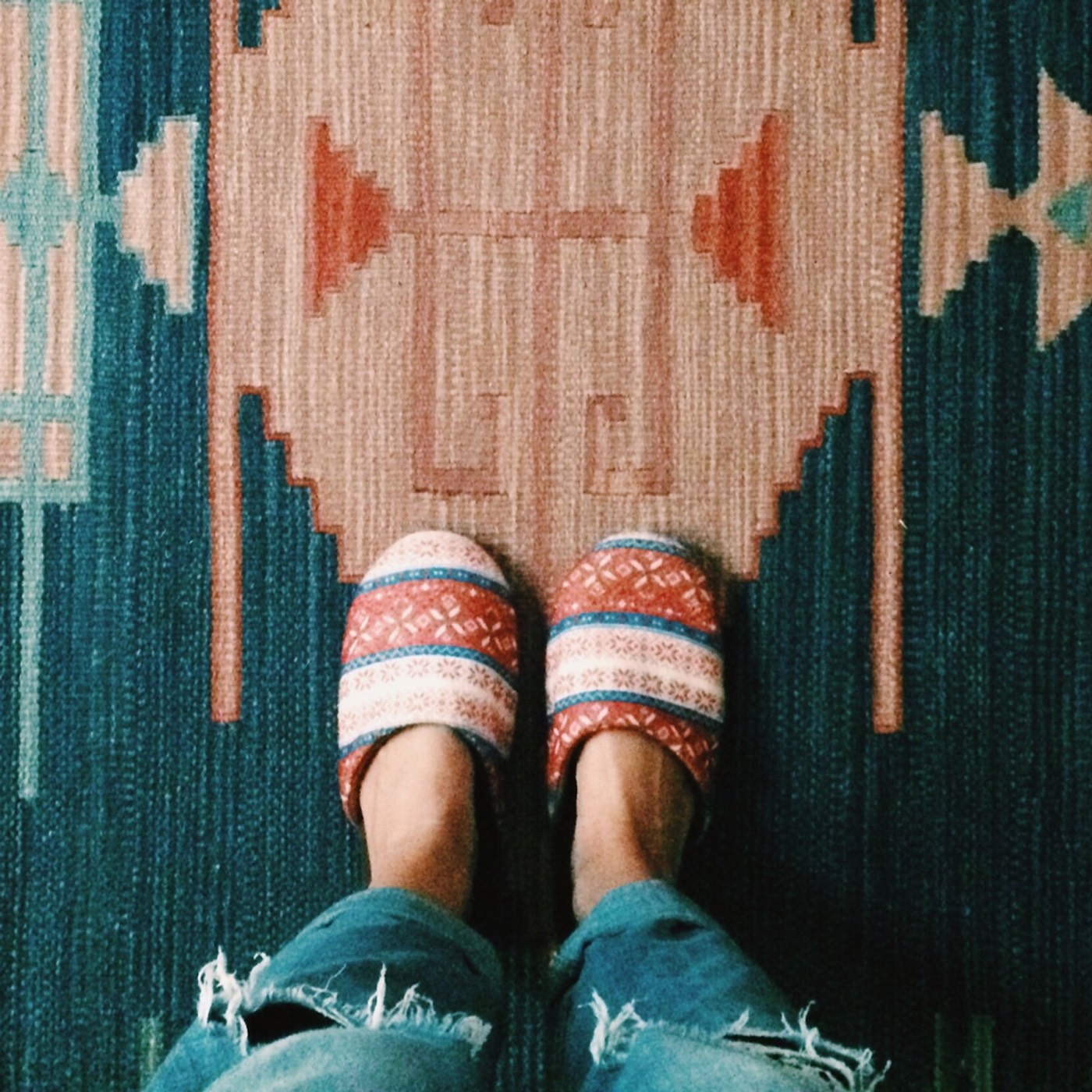 Carpet texture underfoot