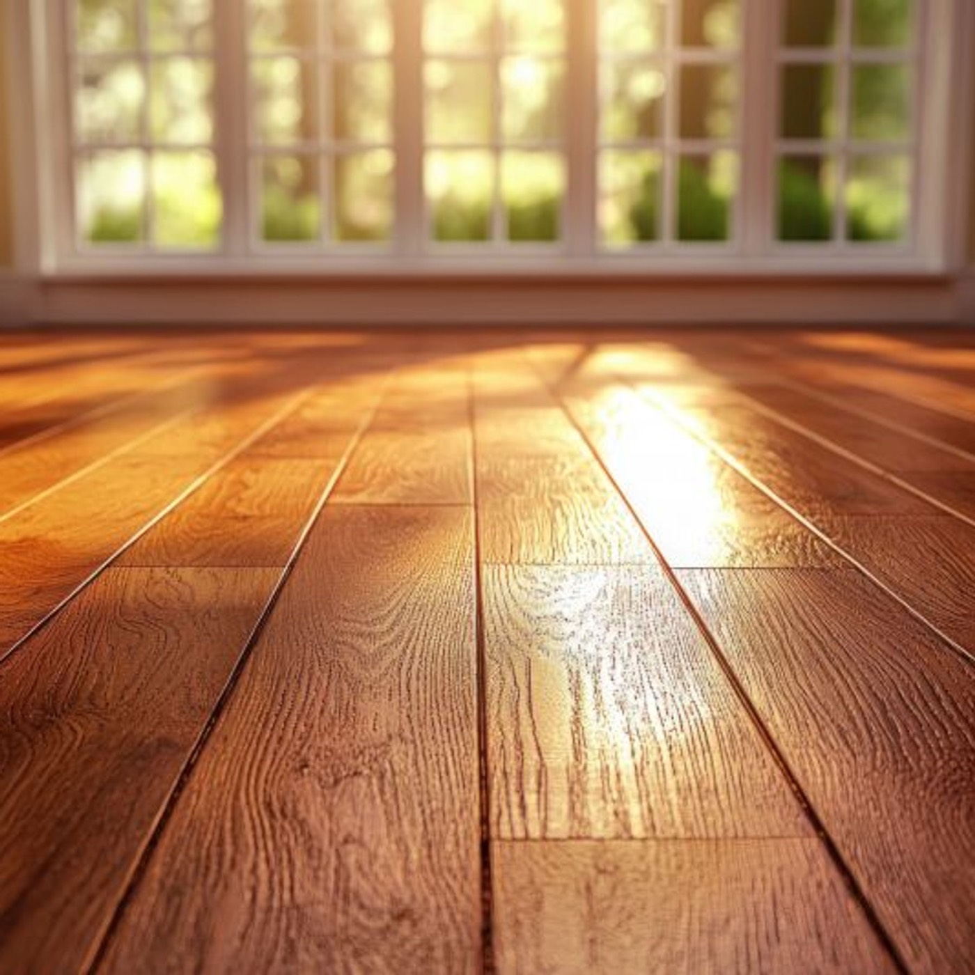 Hardwood in warm light