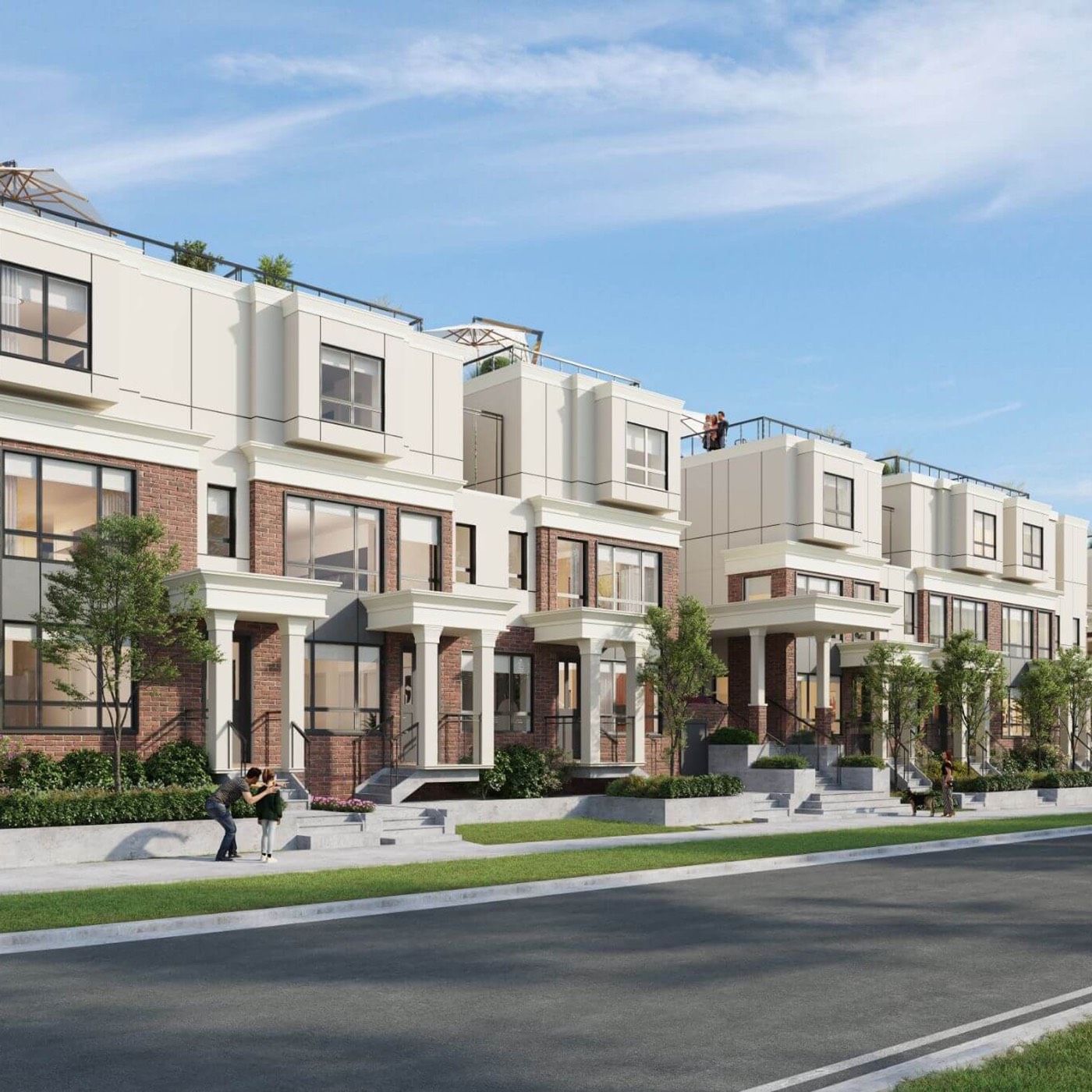 Townhome exteriors